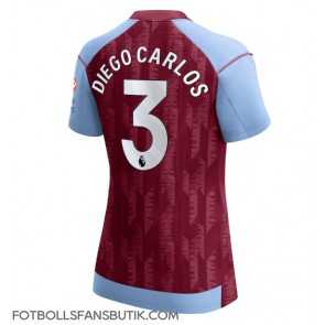 Aston Villa Diego Carlos #3 Replika Hemmatröja Damer 2023-24 Kortärmad